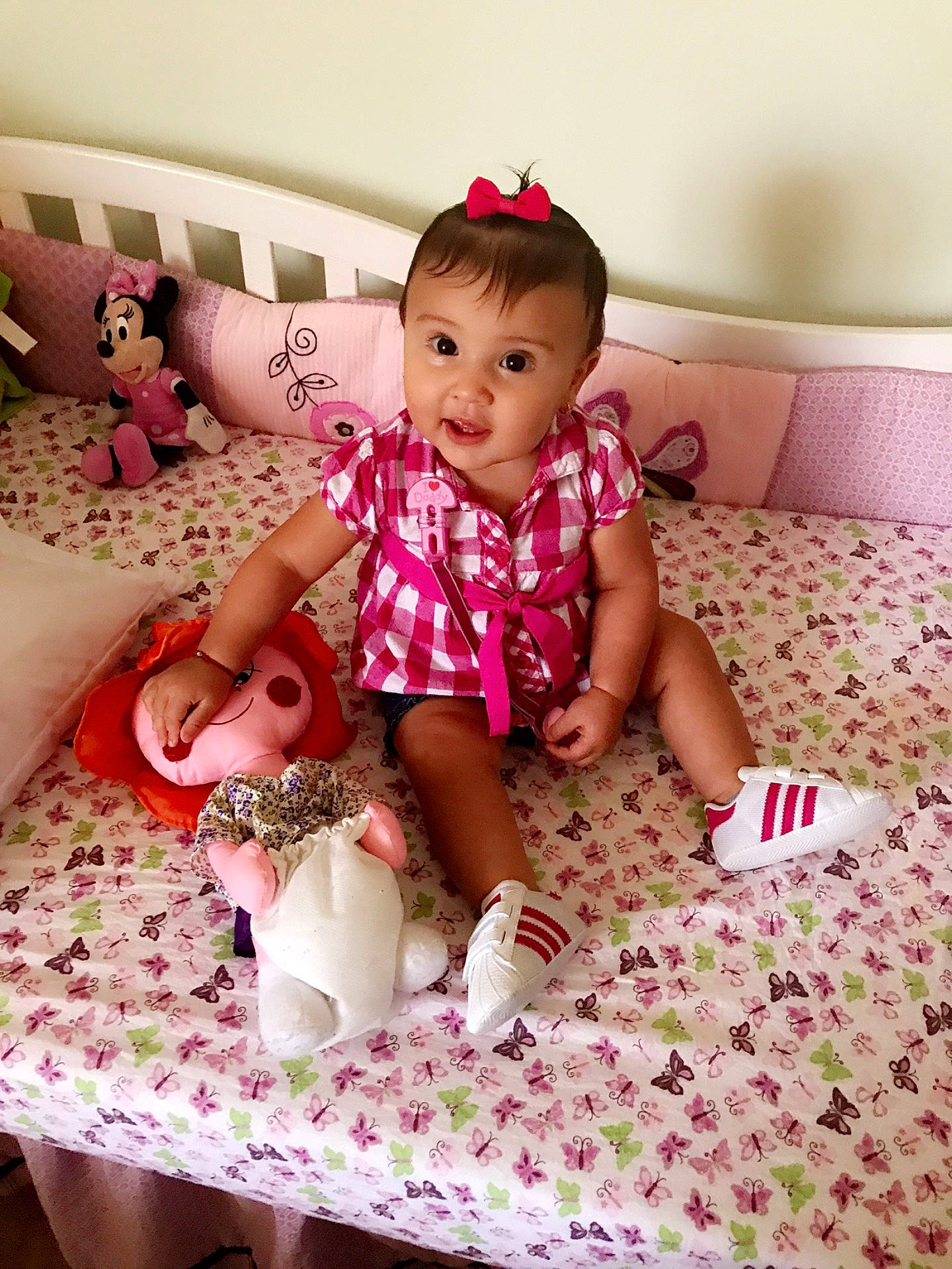 Veronica joined the competition — help win amazing prizes! baby_products, beauty, child, day, flower, girl, infant, leg, person, petal, pink, play, product, skin, smile, sweetness, textile, toddler