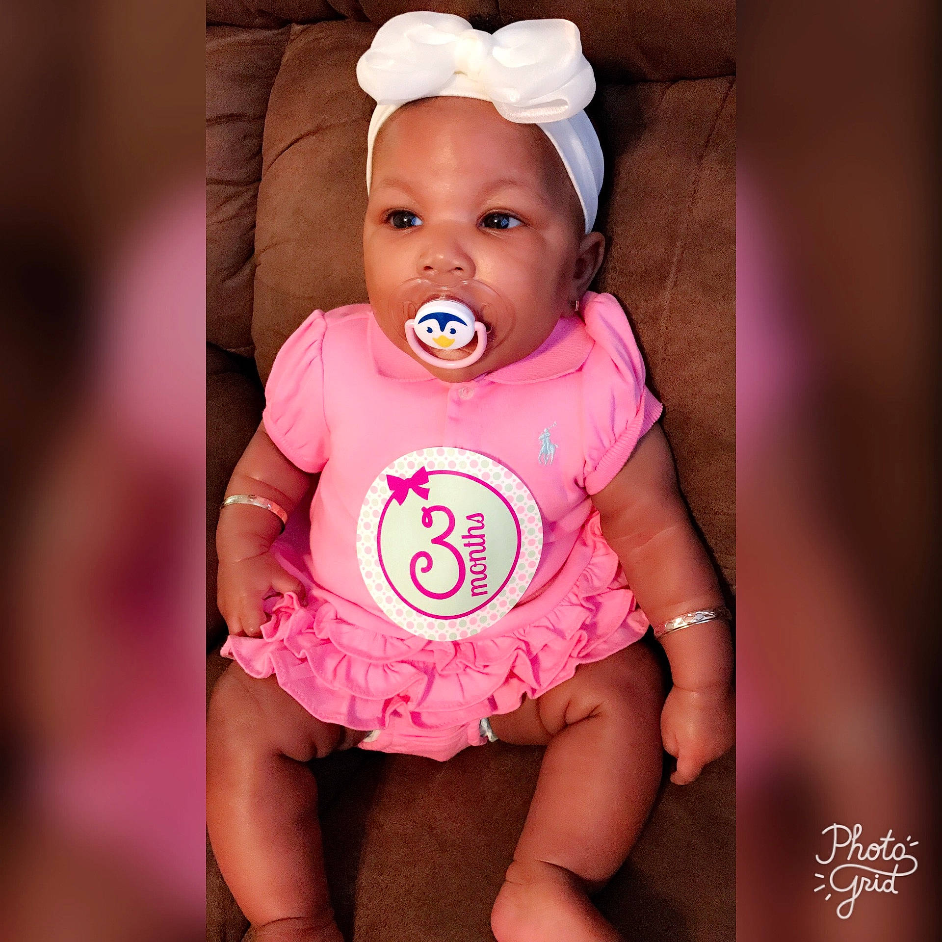 Harmony joined the competition — help win amazing prizes! abdomen, child, girl, hair_accessory, infant, person, pink, product, skin, smile, toddler