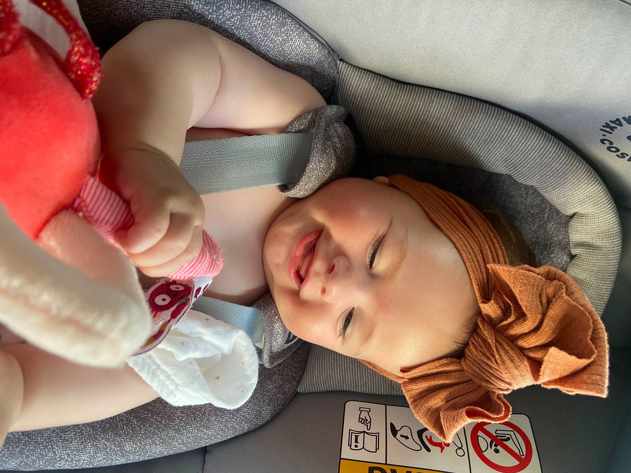 Clara Bella participe au concours pour gagner de l'argent avec cette photo : abdomen, baby, baby_products, baby_sleeping, baby_toddler_clothing, cheek, chest, child, comfort, eye, eyelash, head, headgear, human_body, lip, mouth, nail, nose, person, skin