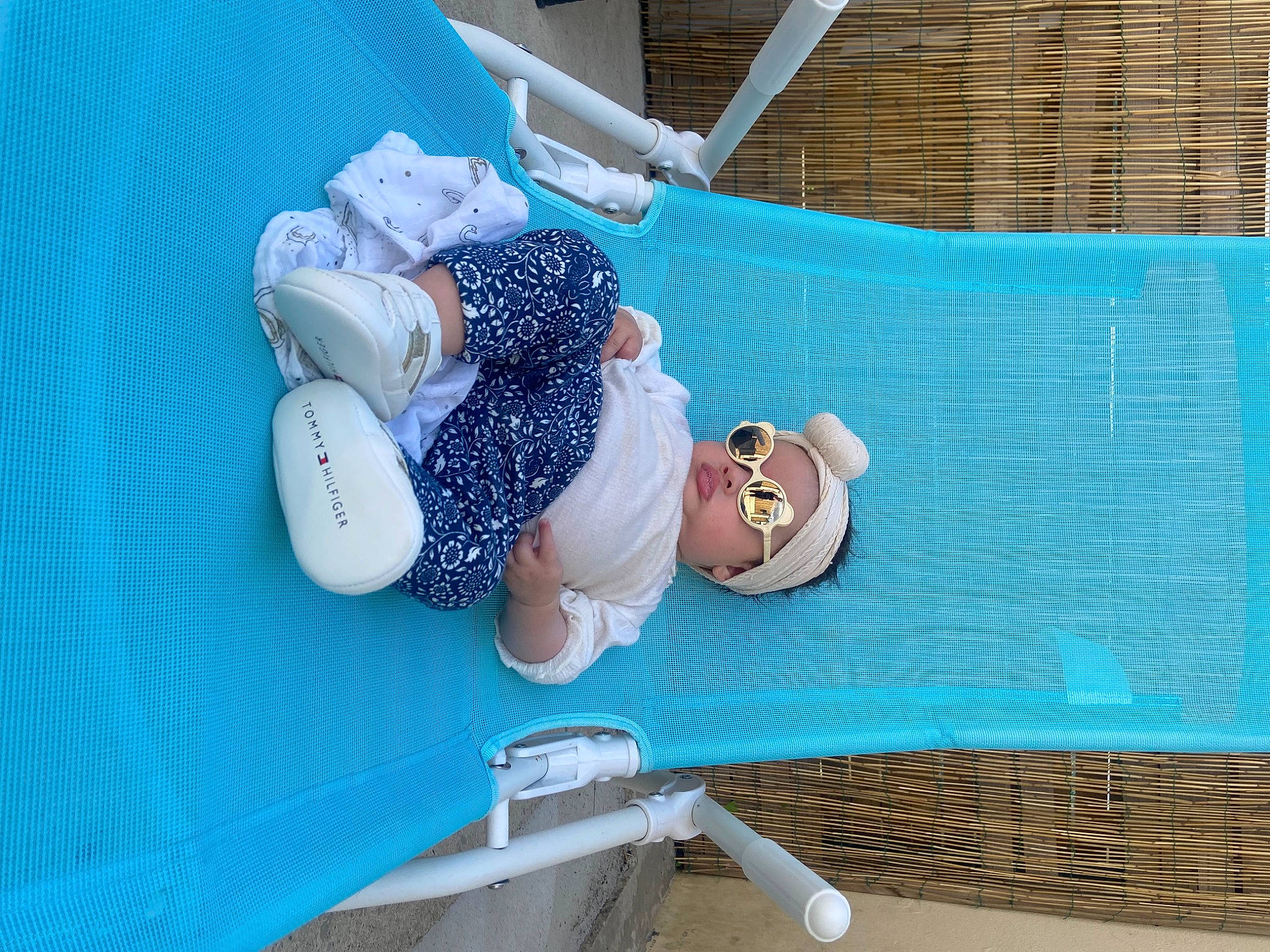 Clara Bella participe au concours pour gagner de l'argent avec cette photo : baby, baby_products, blue, child, comfort, elbow, electric_blue, foot, fun, hat, headwear, hospital, human_body, leisure, linens, nap, outdoor_furniture, person, recreation, sunlounger