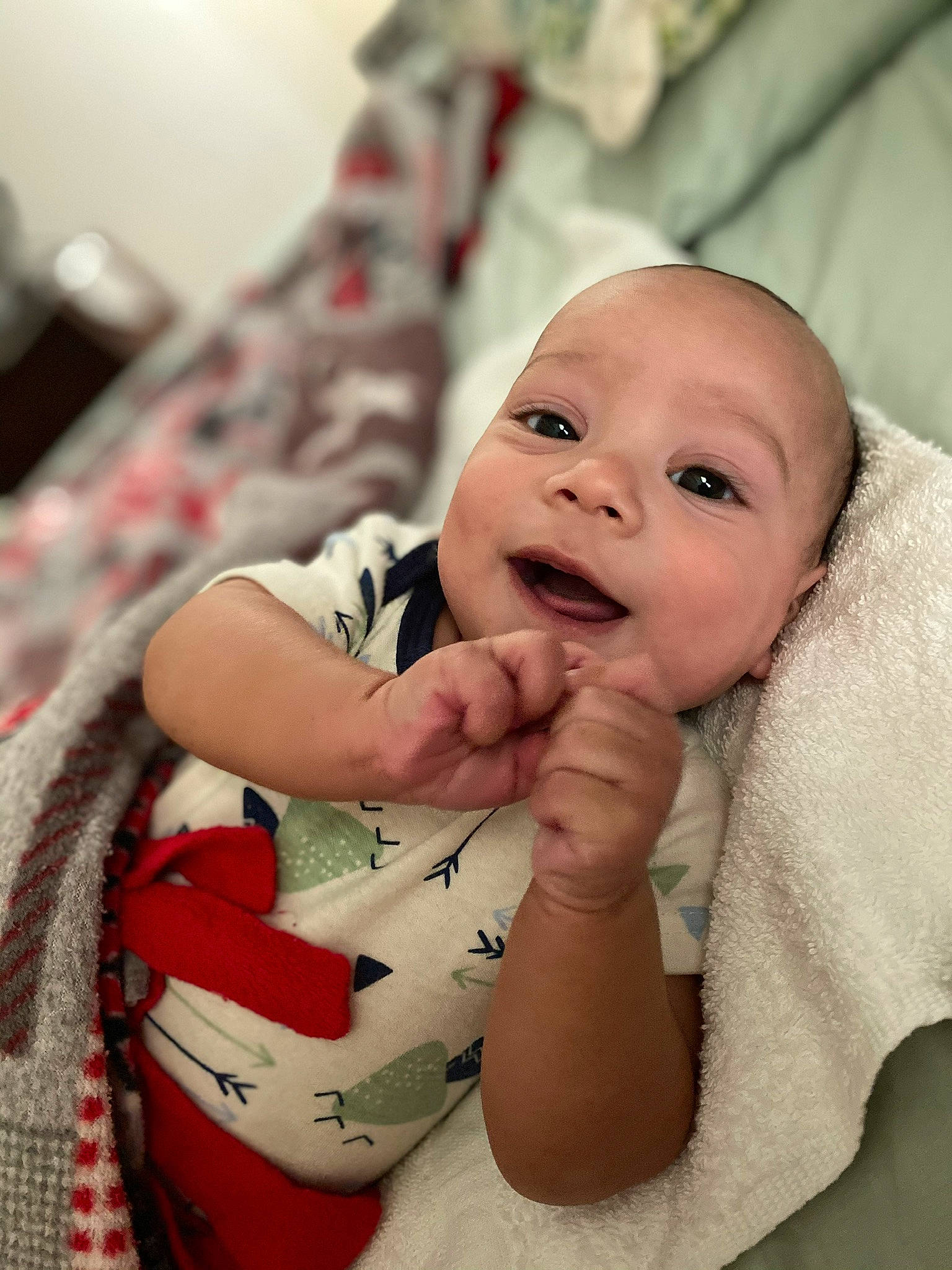 Abram is registered to the contest to win money with this photo: baby, cheek, child, finger, mouth, nose, person, skin, smile, toddler