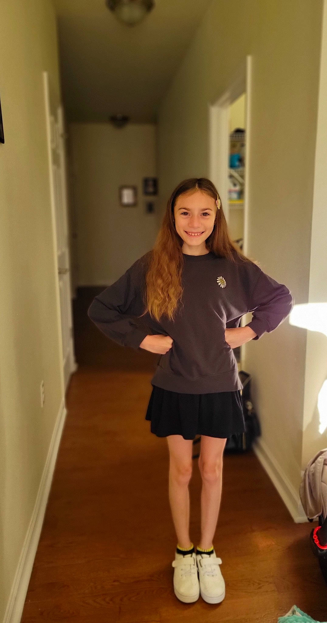 Jasmine joined the competition — help win amazing prizes! blond, electric_blue, event, fashion_design, flooring, formal_wear, hardwood, human_leg, joy, knee, leg, long_hair, neck, person, shoulder, sleeve, smile, sportswear, thigh, trunk