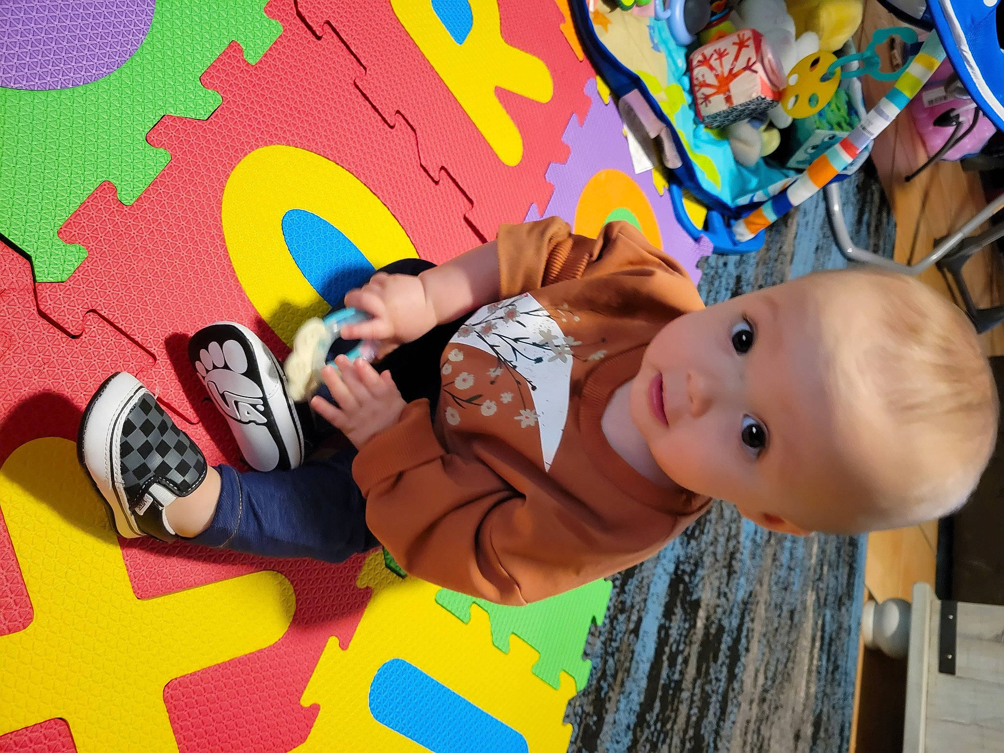 Elora is registered to the contest to win money with this photo: animation, art, baby, baby_products, baby_toddler_clothing, child, fun, happy, leisure, painting, pattern, person, play, room, snapshot, thumb, toddler, visual_arts