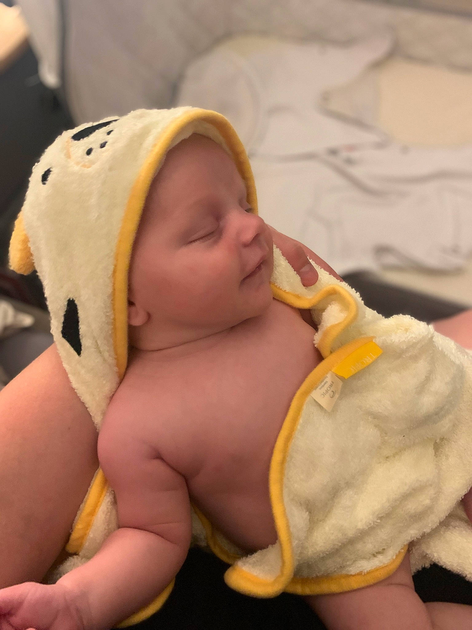 Alfie is registered to the contest to win money with this photo: abdomen, baby, baby_products, baby_sleeping, bedtime, cheek, chest, child, comfort, face, fun, happy, headgear, headwear, linens, mouth, nap, person, skin, stuffed_toy