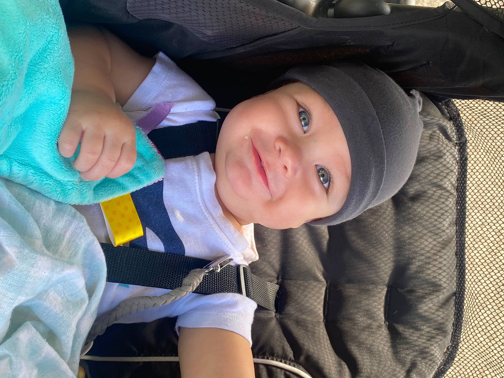 Evryn joined the competition — help win amazing prizes! auto_part, baby, baby_products, baby_toddler_clothing, child, comfort, electric_blue, flash_photography, fun, grass, happy, headwear, joy, luxury_vehicle, nose, outerwear, people, person, sitting, skin
