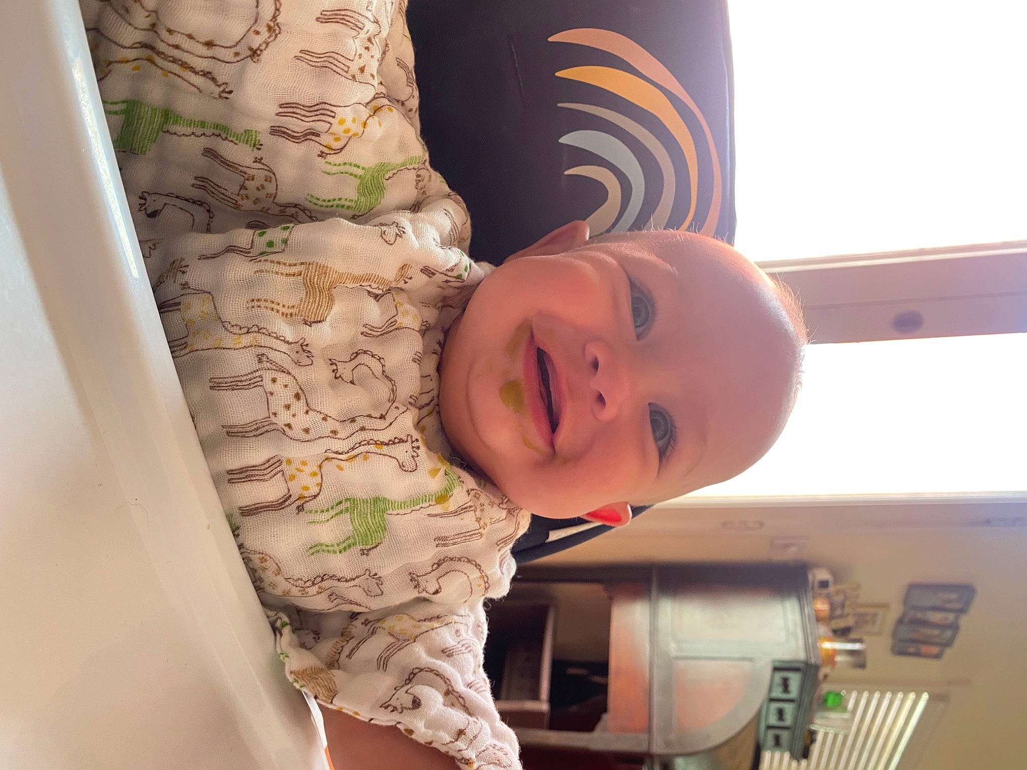 Evryn is registered to the contest to win money with this photo: baby, baby_toddler_clothing, cheek, chin, eye, facial_expression, finger, fun, hairstyle, hand, happy, head, human_body, mouth, nose, person, skin, sleeve, smile, thumb