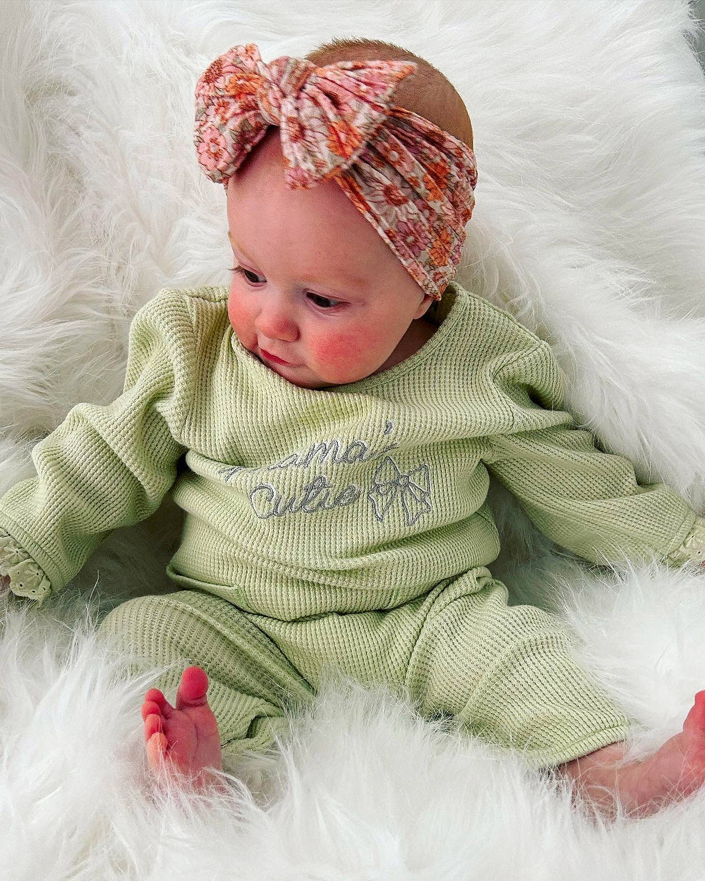 Indie joined the competition — help win amazing prizes! baby, baby_sleeping, baby_toddler_clothing, beanie, cap, child, comfort, facial_expression, fashion_accessory, fur, knit_cap, linens, outerwear, pattern, person, skin, sleeve, textile, toddler, white
