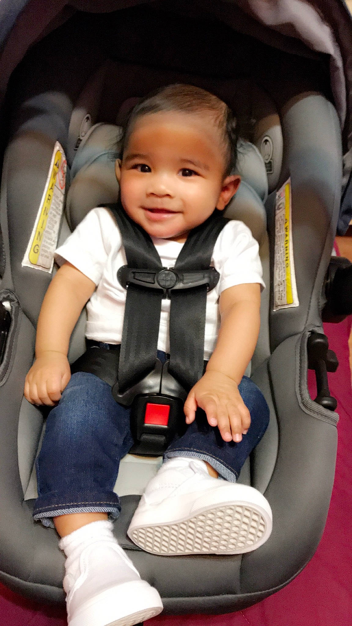 Jiovanni joined the competition — help win amazing prizes! auto_part, baby, baby_carriage, baby_in_car_seat, baby_products, car_seat, car_seat_cover, child, person, product, seat_belt, toddler