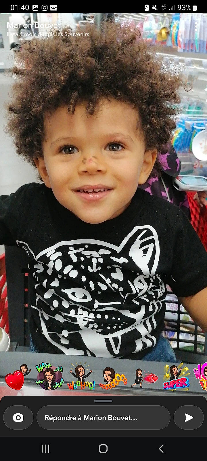 Weslay participe au concours pour gagner de l'argent avec cette photo : baby, beauty, black, cheek, child, cool, facial_expression, fun, hairstyle, happy, joy, organ, person, photograph, red, skin, sleeve, smile, snapshot, t_shirt