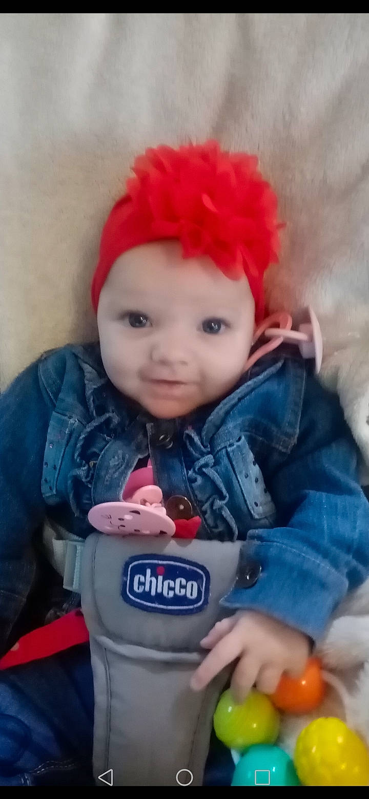 Layanah participe au concours pour gagner de l'argent avec cette photo : baby, baby_toddler_clothing, cap, cheek, child, cool, facial_expression, finger, happy, headwear, iris, lip, mouth, nose, outerwear, person, product, skin, sleeve, smile