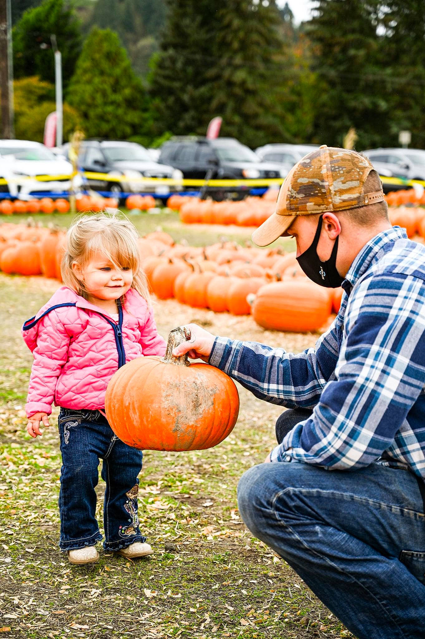 Emilia joined the competition — help win amazing prizes! _and_melon_family, _gourd, calabaza, cucumber, cucurbita, denim, gourd, hat, human, jacket, jeans, joy, local_food, natural_foods, orange, people_in_nature, person, produce, pumpkin, squash