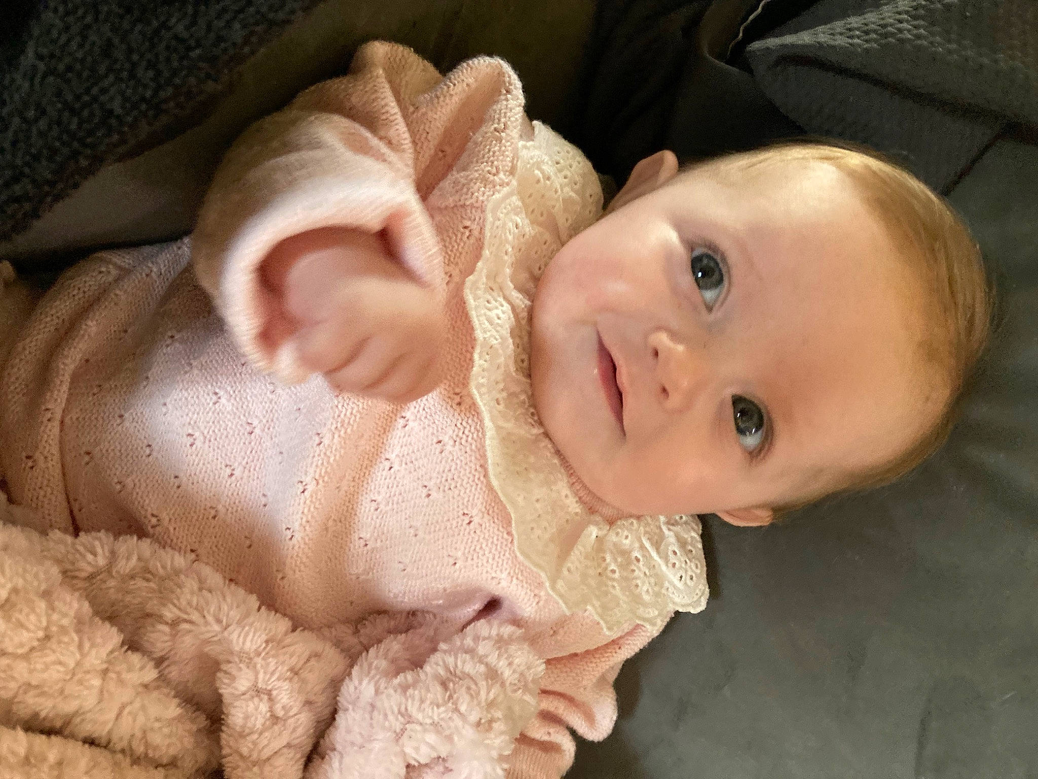 Blossom joined the competition — help win amazing prizes! baby, baby_toddler_clothing, cheek, child, eyebrow, eyelash, fashion_accessory, finger, hair_accessory, happy, human_body, iris, lip, mouth, nail, nose, person, skin, smile, thumb