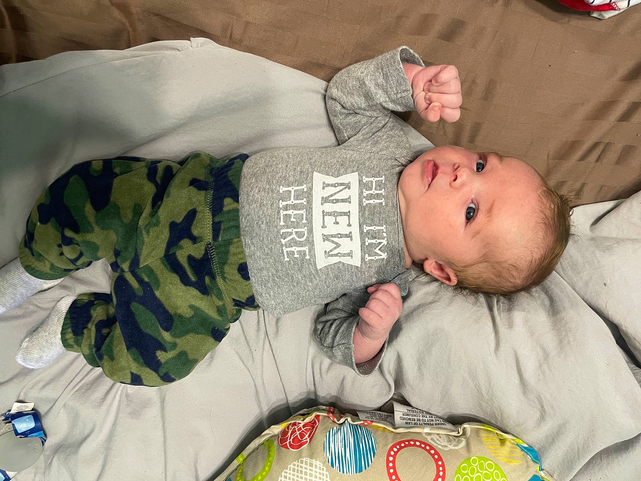 Emeri joined the competition — help win amazing prizes! baby, baby_products, baby_toddler_clothing, bedtime, camouflage, child, comfort, facial_expression, hat, linens, military_camouflage, nap, pattern, person, sleep, sleeve, textile, toddler, tree, vertebrate