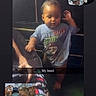toddler, baby, child, indoor, standing, clothing, graphic_tshirt, hand, face, person, collage, heart_shape, sleeping_baby, man, outdoor, guitar, text_overlay, dark_background, sentimental, portrait