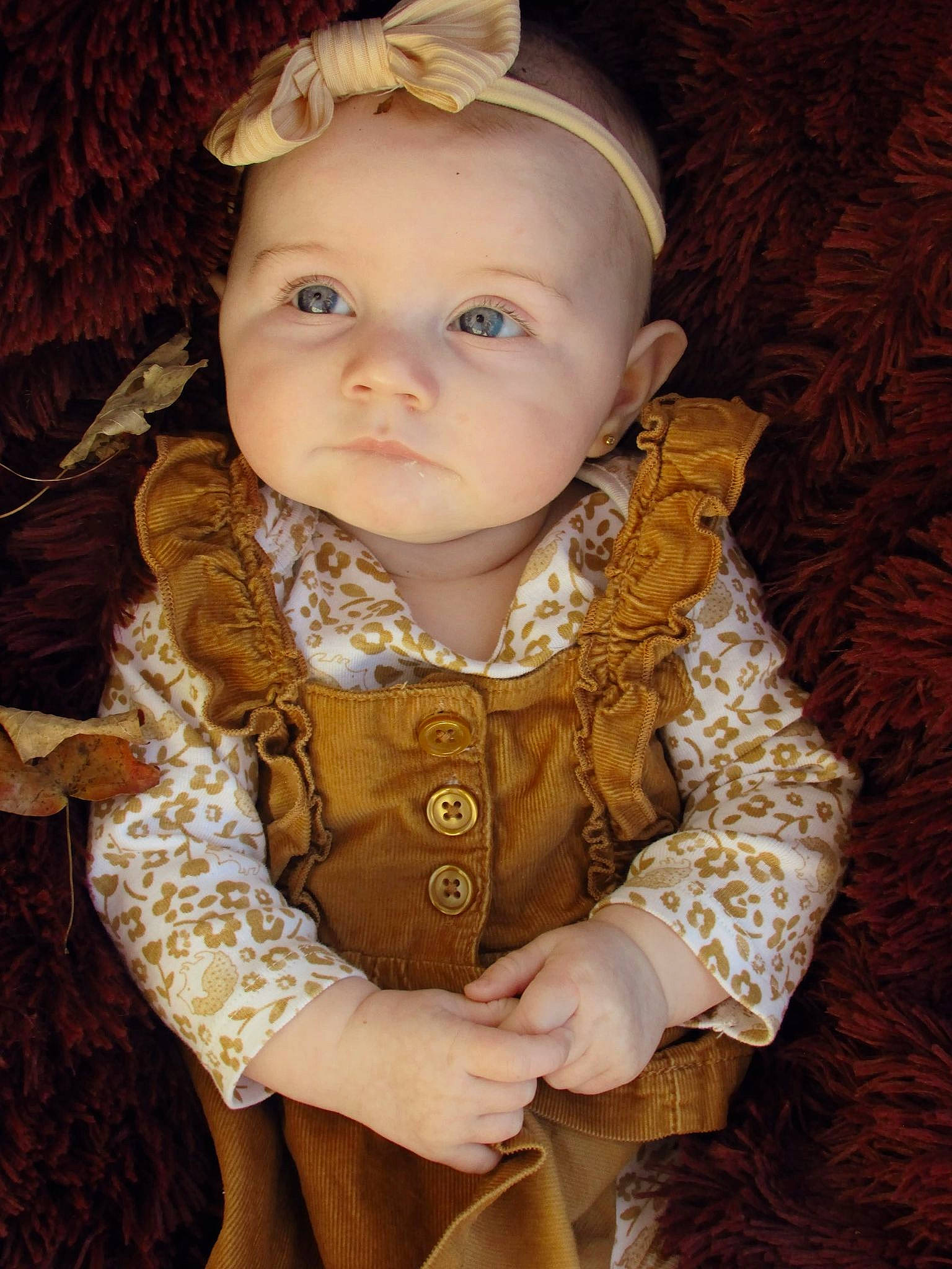 Evelynn joined the competition — help win amazing prizes! baby, baby_toddler_clothing, cheek, chin, dress, eye, face, flash_photography, happy, head, headgear, human_body, iris, lip, nose, outerwear, person, skin, sleeve, toddler