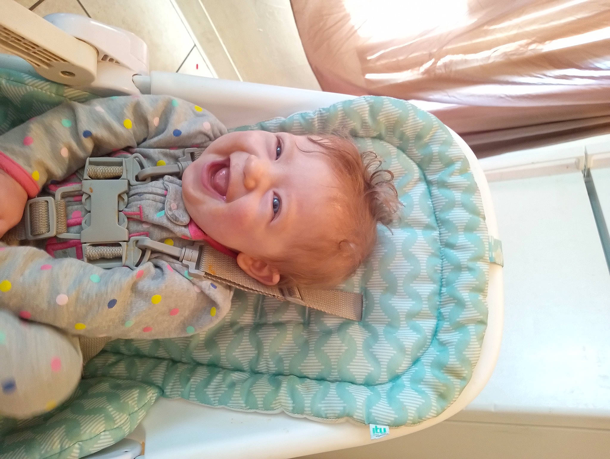 Eliana joined the competition — help win amazing prizes! baby, baby_products, baby_safety, baby_toddler_clothing, bed, bedding, bedtime, blanket, child, comfort, head, infant_bed, linens, nap, pattern, person, room, sleep, smile, textile