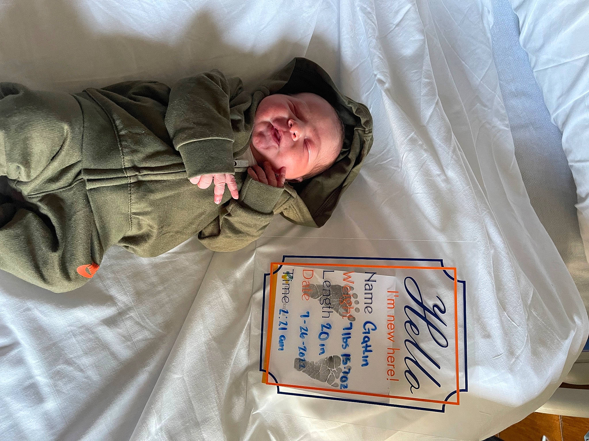 Gatlin joined the competition — help win amazing prizes! bedding, child, comfort, event, font, fur, handwriting, jacket, linens, mammal, nap, person, product, room, sleep, sleeve, smile, textile, winter