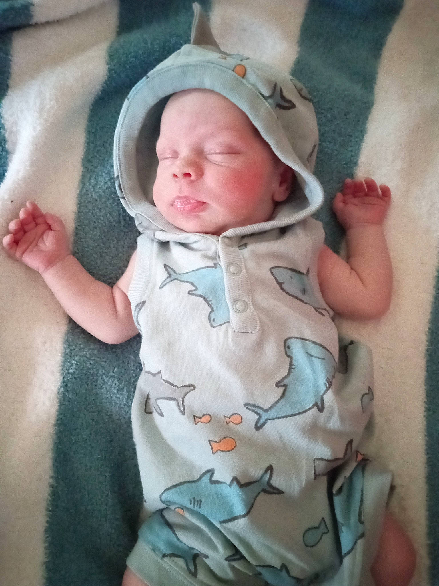 Lennyn joined the competition — help win amazing prizes! baby, baby_products, baby_toddler_clothing, cap, cheek, child, comfort, dress, eye, finger, gesture, hand, linens, pattern, person, pink, skin, sleeve, textile, thumb