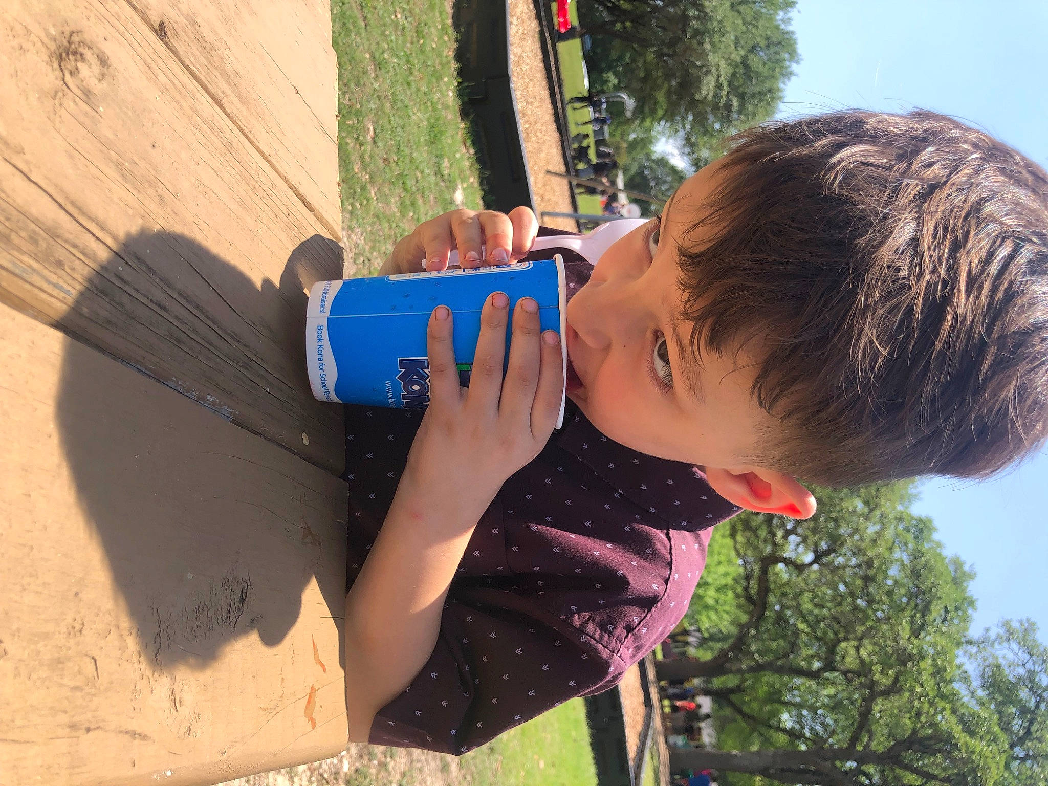 Addyson joined the competition — help win amazing prizes! arm, child, elbow, electric_blue, fun, grass, happy, leisure, people, people_in_nature, person, plant, play, recreation, sky, t_shirt, toddler, travel, tree, water