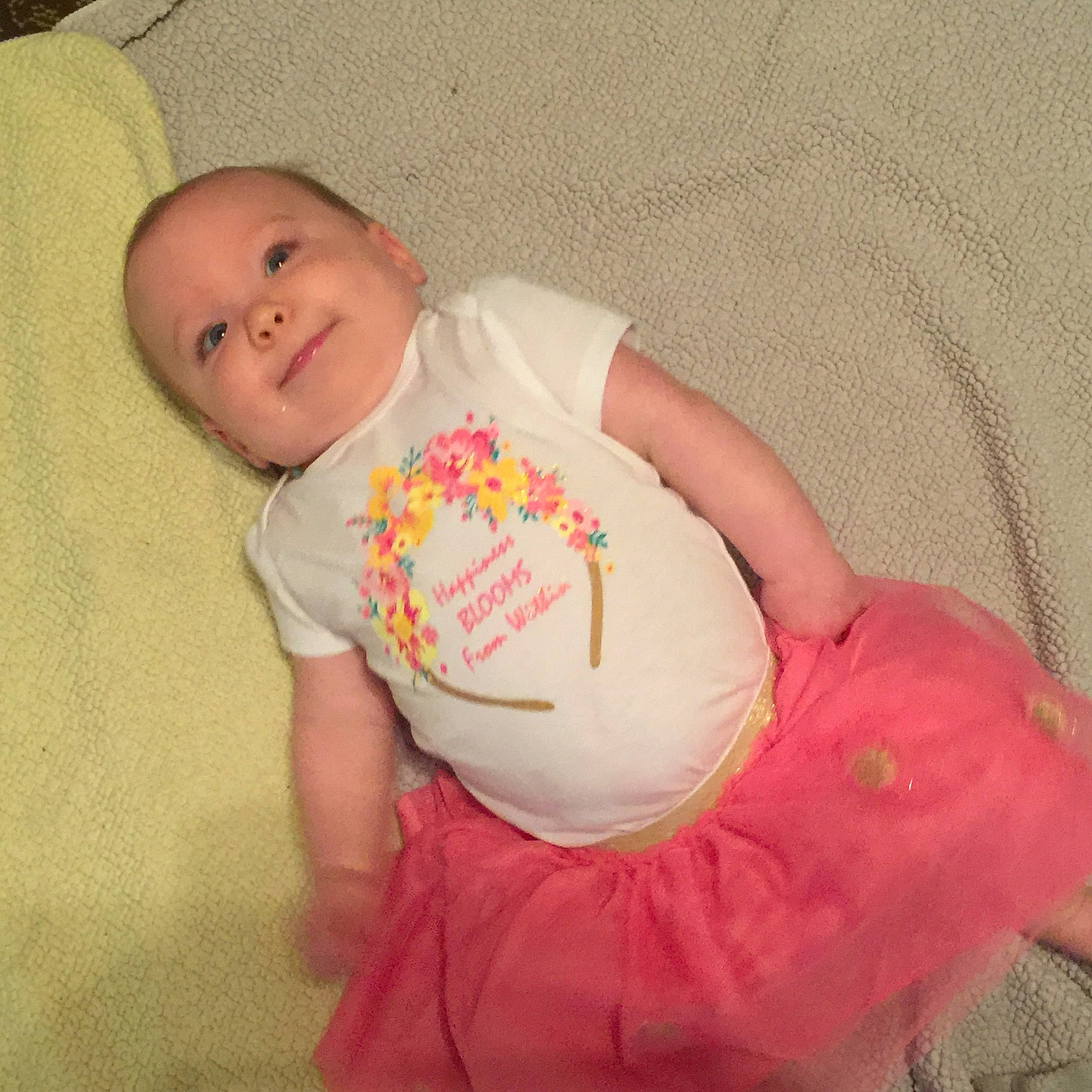 Harlynn is registered to the contest to win money with this photo: abdomen, baby_products, cheek, child, girl, infant, iris, material, person, pink, play, product, skin, textile, toddler