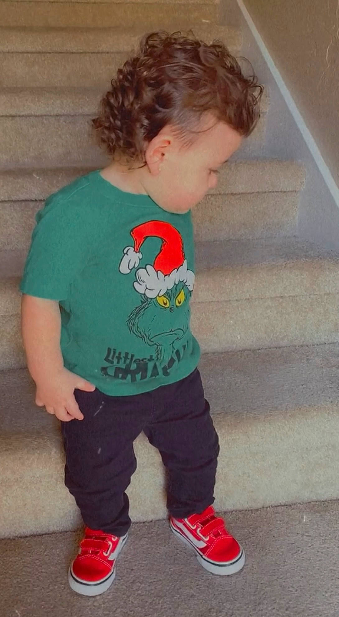 Manuèl joined the competition — help win amazing prizes! baby_toddler_clothing, child, chin, clothing, cool, denim, hair, hairstyle, happy, head, joint, organ, person, shoe, sleeve, sneakers, sportswear, standing, t_shirt, toddler