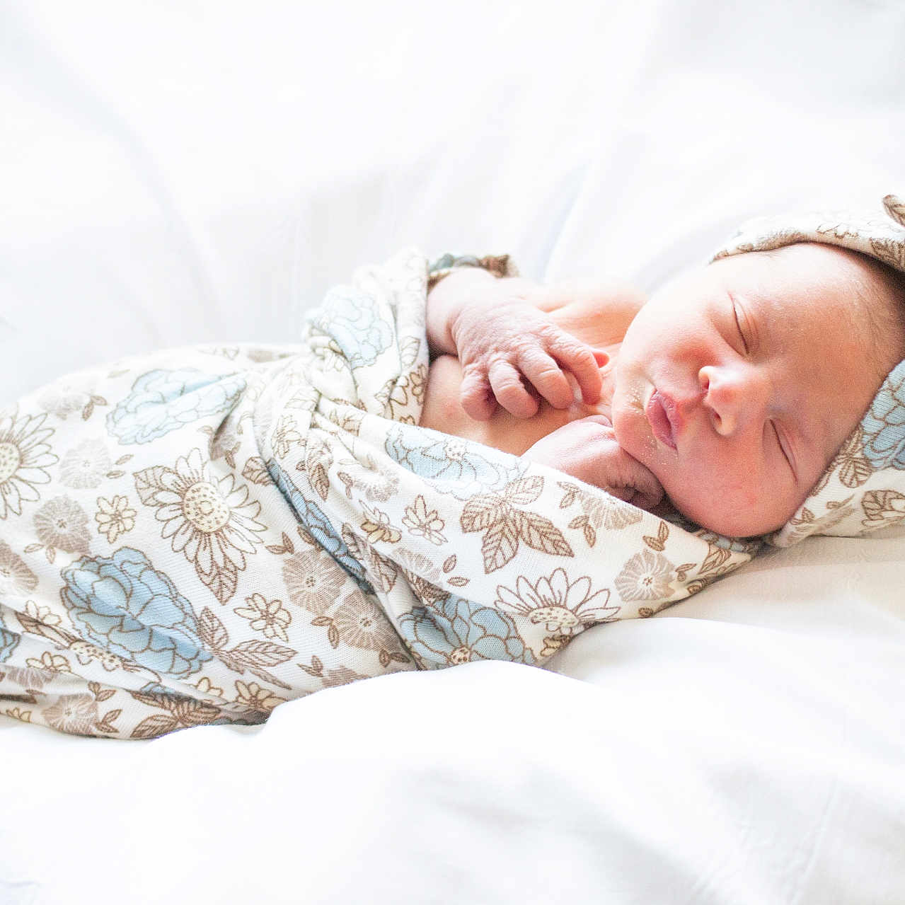 Tzapora joined the competition — help win amazing prizes! baby, bed, blanket, bonnet, clothing, face, furniture, happy, hat, head, newborn, person, photography, portrait, quilt, sleeping, smile