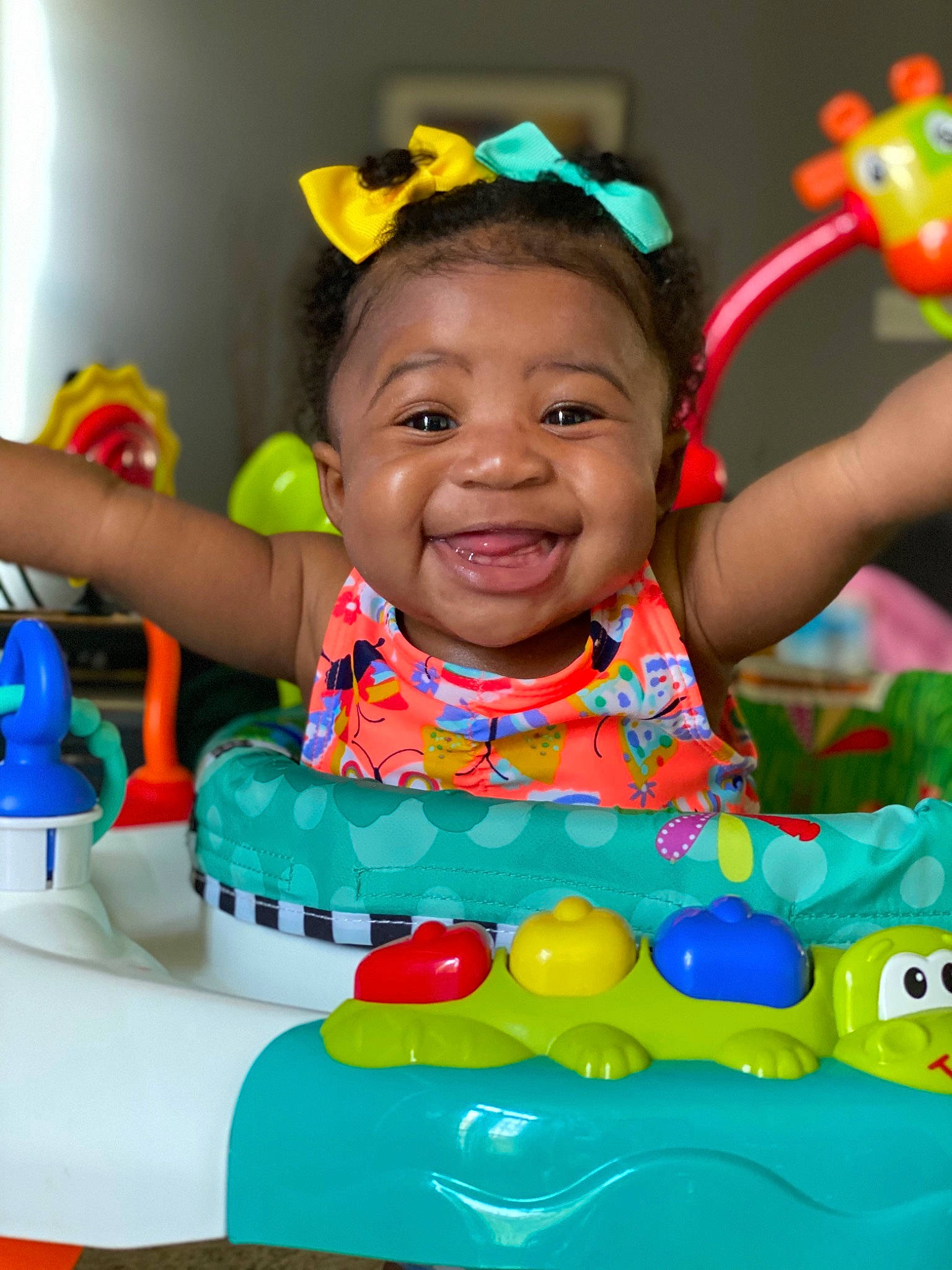 Monroe Love is registered to the contest to win money with this photo: baby, baby_playing_with_toys, baby_toys, child, fun, joy, party_supply, person, play, playset, smile, toddler, toy