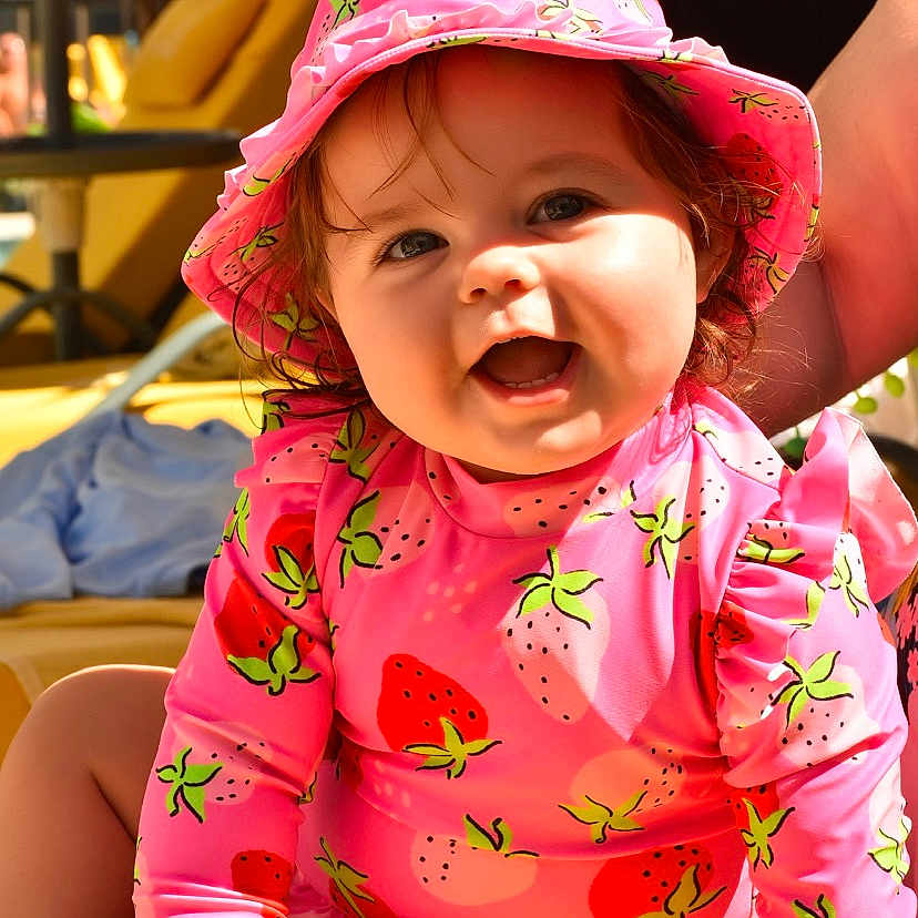 Primrose joined the competition — help win amazing prizes! accessories, baby, babylaughing, baseballcap, bodypart, bonnet, cap, clothing, coat, costume, dress, face, finger, glove, hand, happy, hat, head, jacket, laughing