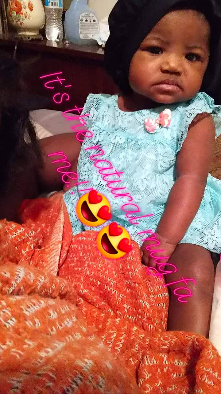 Ky'Una joined the competition — help win amazing prizes! baby, baby_toddler_clothing, dress, eyelash, fashion, fashion_design, happy, human_leg, jewellery, lip, magenta, mouth, necklace, pattern, person, pink, red, sleeve, textile, thigh