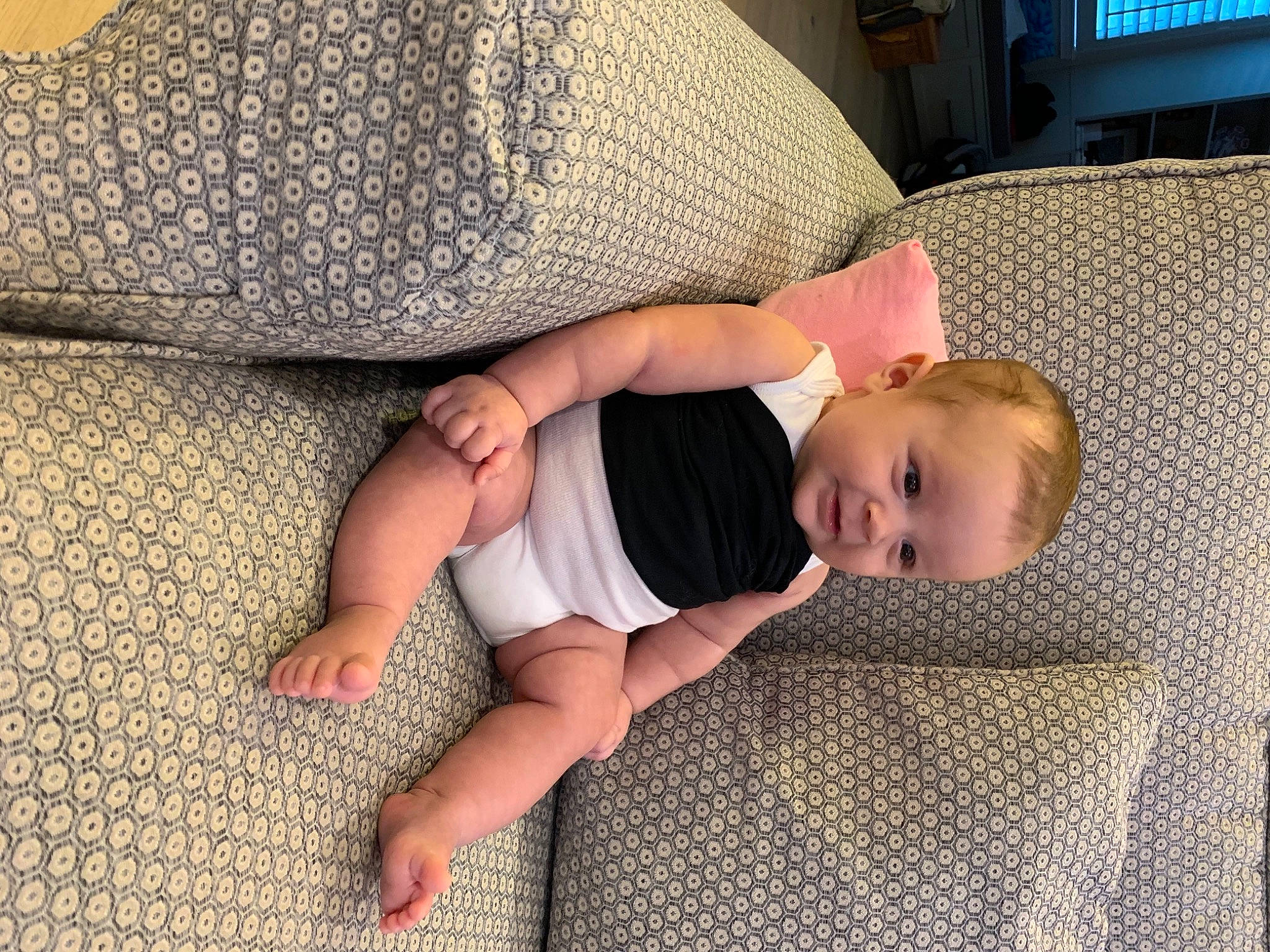 Kyden joined the competition — help win amazing prizes! arm, baby, child, comfort, finger, hand, leg, nap, person, toddler