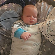 Levi joined the competition — help win amazing prizes! baby, sleeping, blanket, stars, infant, cozy, indoors, child, cute, peaceful, sleepwear, pajamas, hand, soft, comfort, rest, portrait, face, newborn, toddler