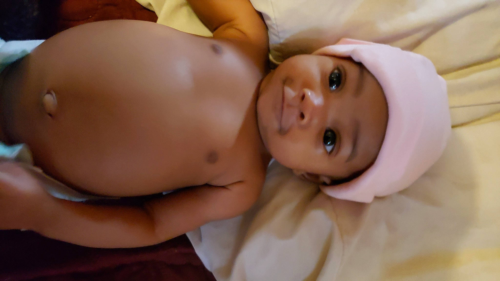 Ivy joined the competition — help win amazing prizes! abdomen, baby, black_hair, cheek, chest, comfort, elbow, eye, eyelash, gesture, happy, head, headwear, human_body, lip, neck, nose, person, stomach, thumb