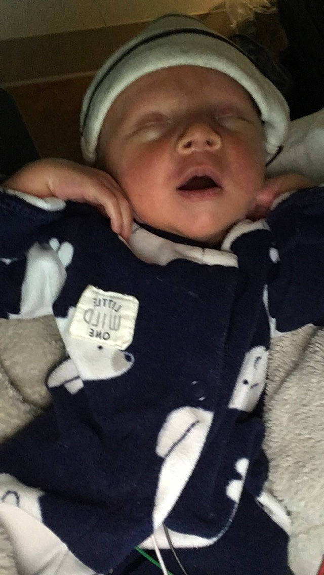 Asher is registered to the contest to win money with this photo: baby, cheek, child, cool, headwear, person, product, toddler