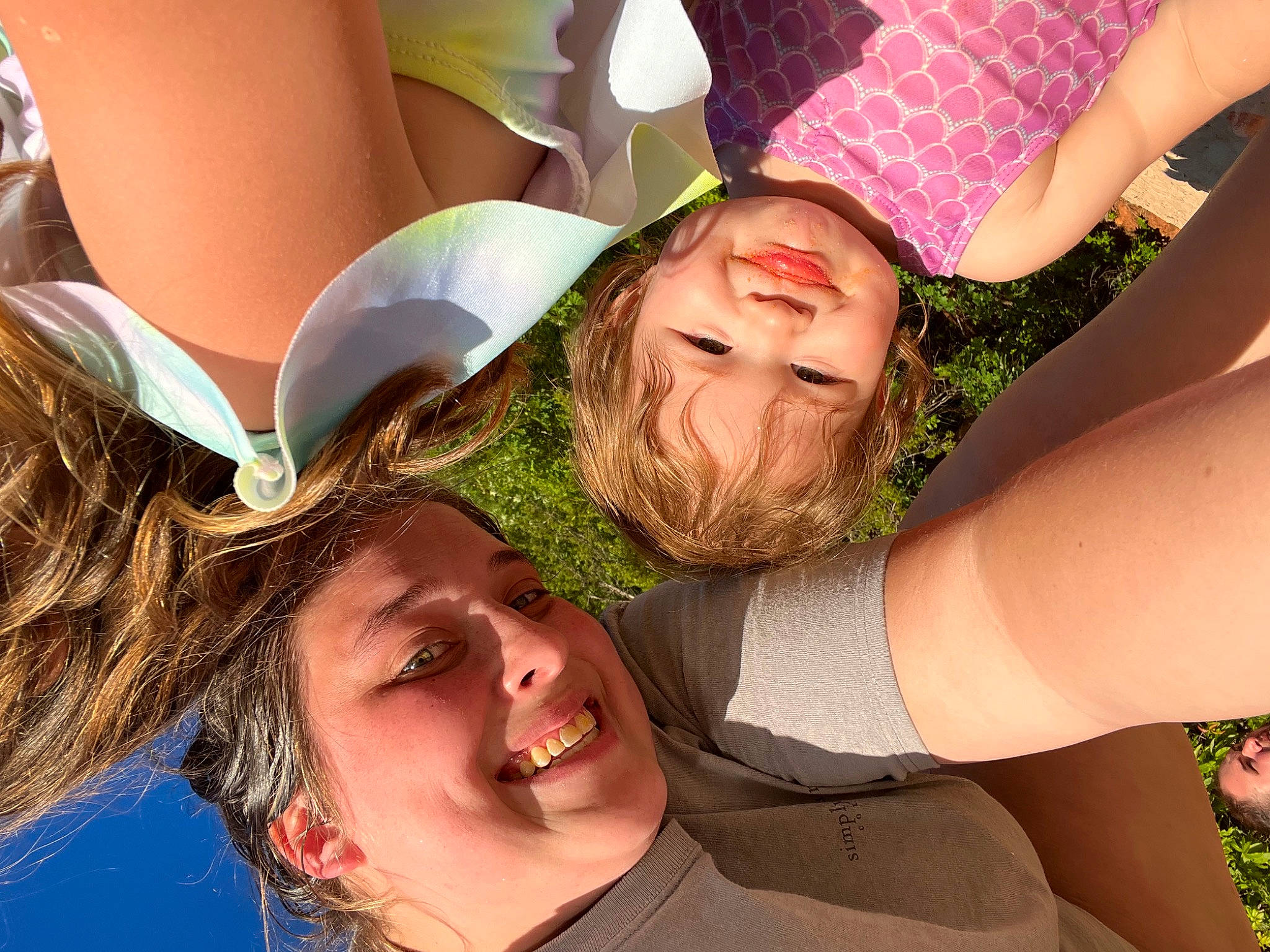 Merrissa is registered to the contest to win money with this photo: blond, community, event, eyewear, facial_expression, fashion_accessory, friendship, fun, gesture, grass, happy, headgear, joy, leisure, people_in_nature, person, plant, selfie, smile, summer