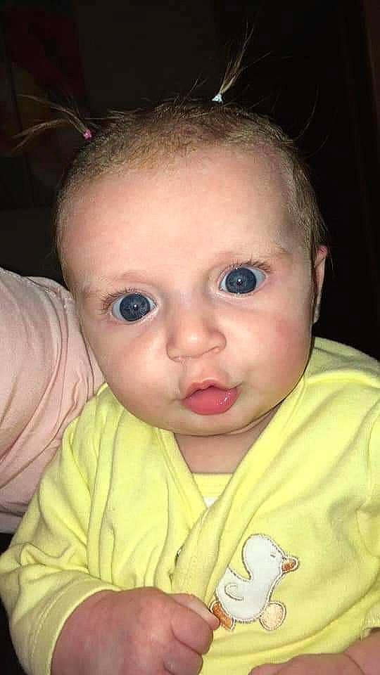 Kyrin is registered to the contest to win money with this photo: baby, beauty, cheek, child, chin, eye, eyebrow, face, facial_expression, forehead, hair, head, iris, lip, mouth, nose, organ, person, skin, smile