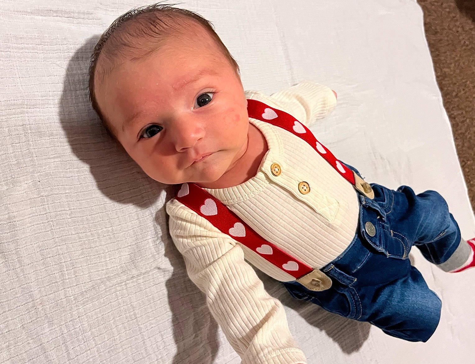 Sebastian joined the competition — help win amazing prizes! baby, baby_products, baby_sleeping, baby_toddler_clothing, carmine, cheek, child, collar, comfort, flooring, happy, linens, pattern, person, sitting, skin, sleeve, toddler, wood
