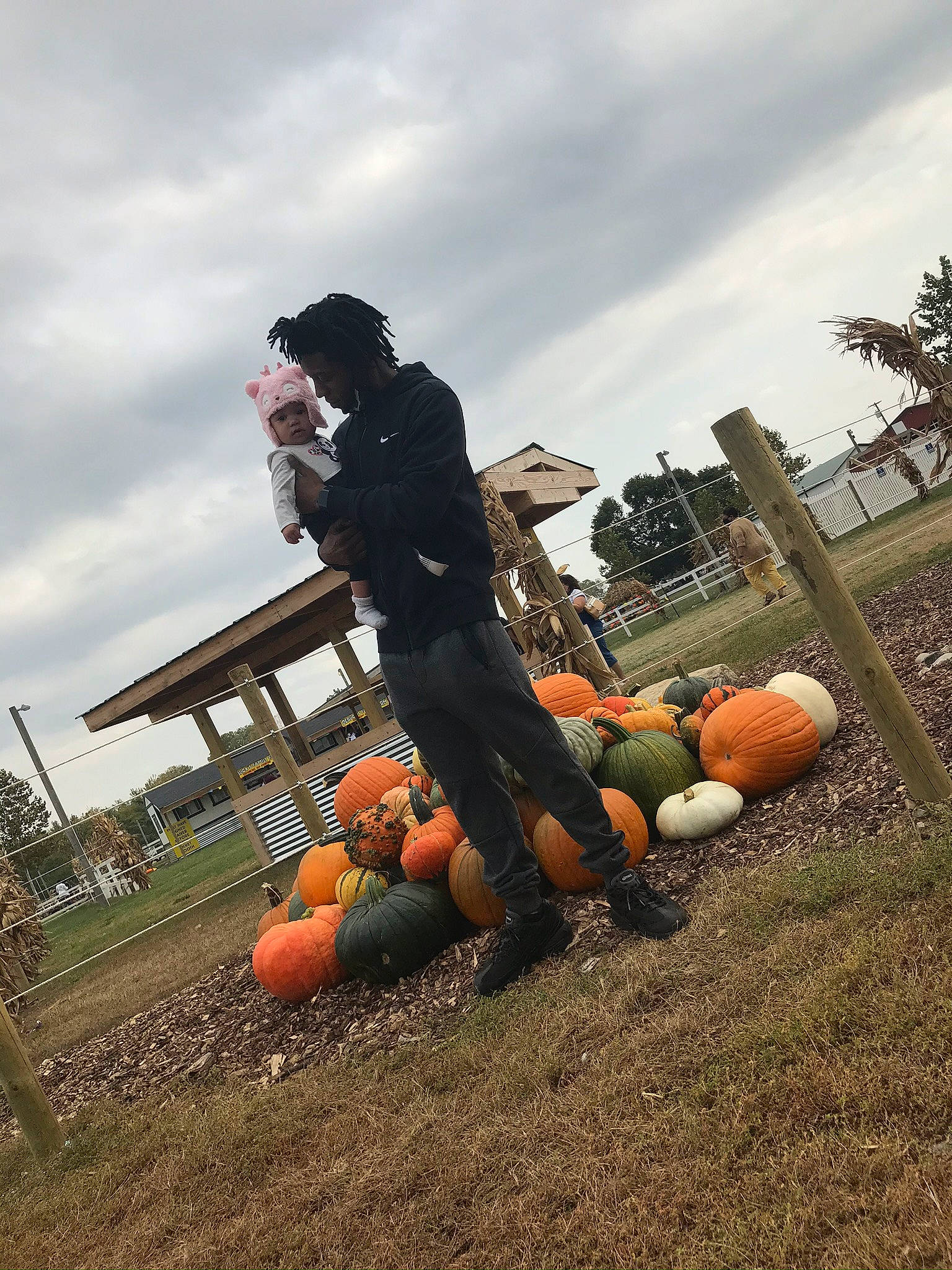 Amyra joined the competition — help win amazing prizes! agriculture, calabaza, cloud, cucurbita, fun, gourd, grass, landscape, lawn, leisure, natural_foods, people_in_nature, person, plant, pumpkin, sky, squash, tree, under_exposed, vegetable