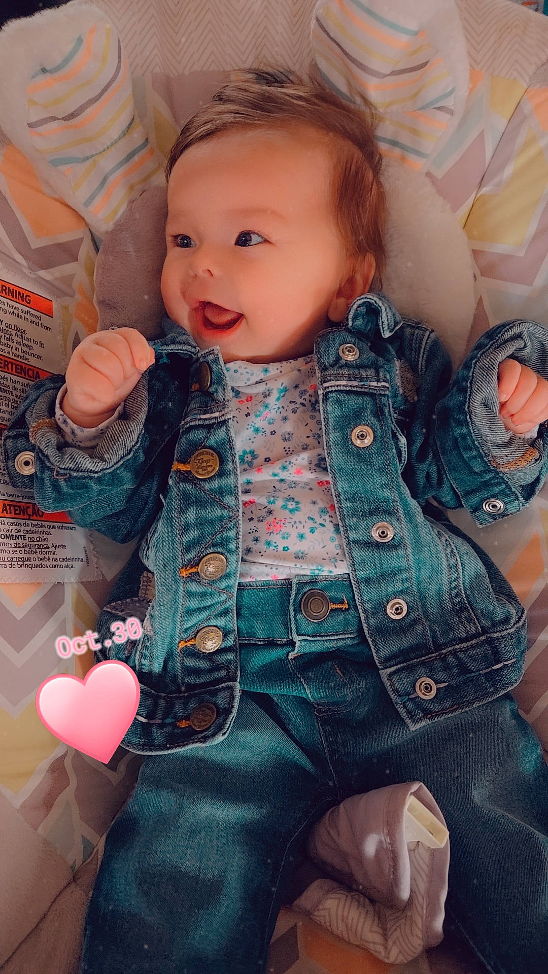 Aira joined the competition — help win amazing prizes! baby, bed, bodypart, clothing, coat, couch, face, finger, food, furniture, hand, head, jacket, jeans, pants, person, photography, portrait, sweets, toy