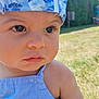 Loan a rejoint le concours — aidez-le/la à gagner de superbes lots ! blue_clothing, boy, cap, casual, child, closeup, daylight, expression, eyes, face, grass, headwear, nature, outdoor, person, portrait, skin, summer, sunny, toddler