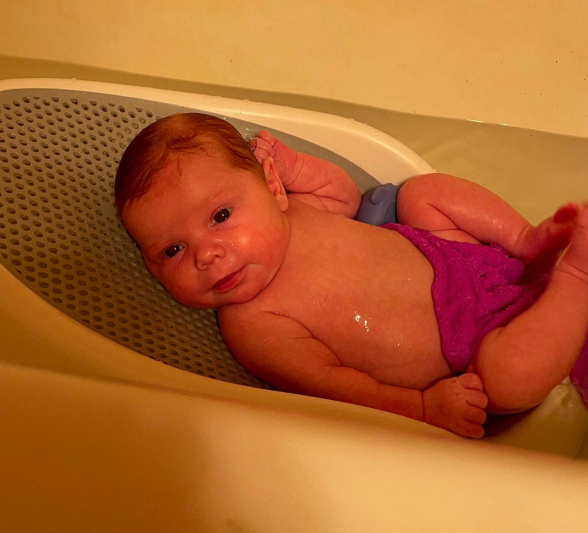 Brynleigh is registered to the contest to win money with this photo: baby, bathing, cheek, chest, child, comfort, eye, eyebrow, face, finger, foot, head, human_leg, iris, organ, person, skin, stomach, thigh, toddler