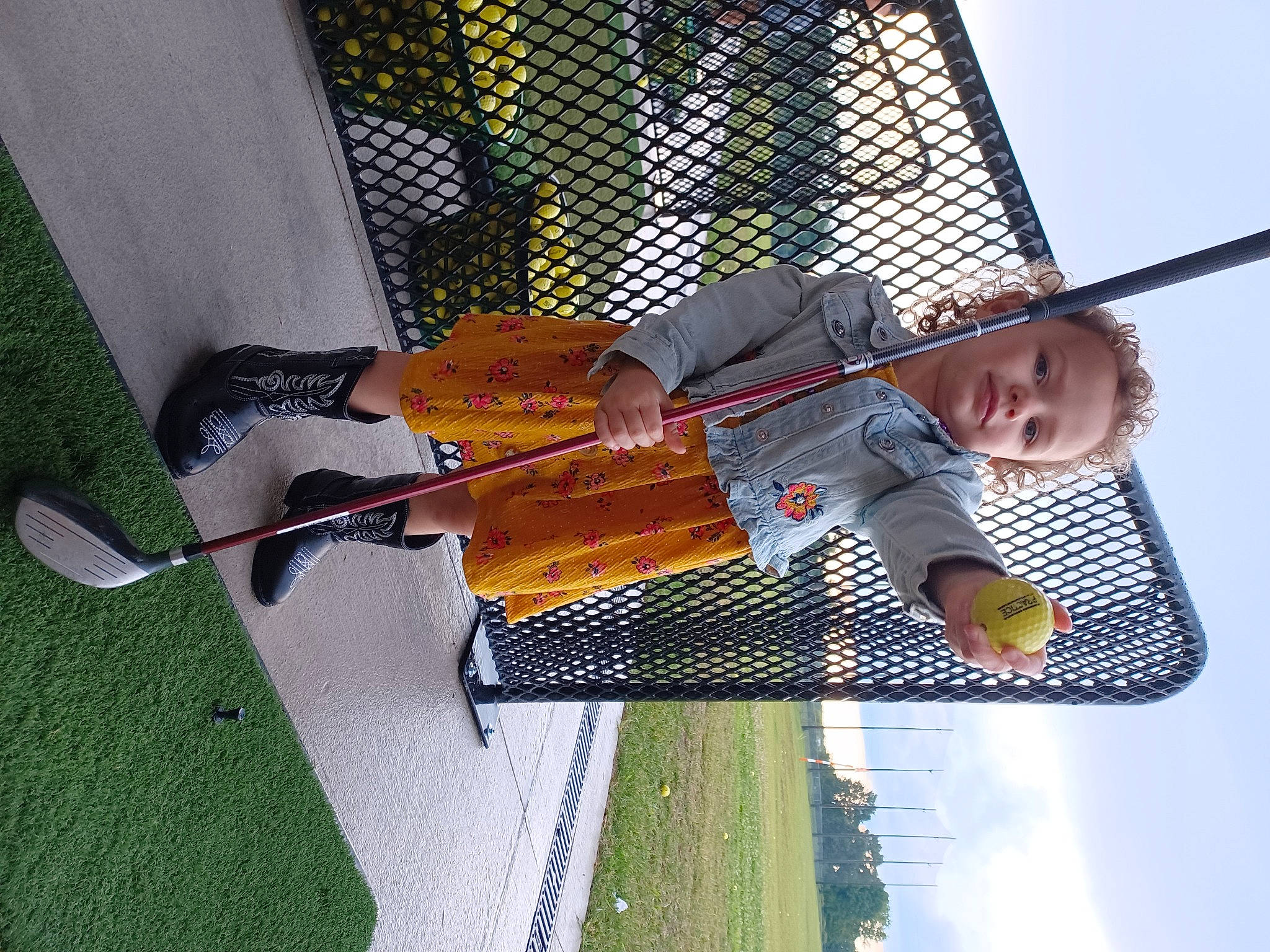 Everly is registered to the contest to win money with this photo: baby, child, cloud, fun, grass, hat, leisure, person, recreation, sky, smile, toddler, travel
