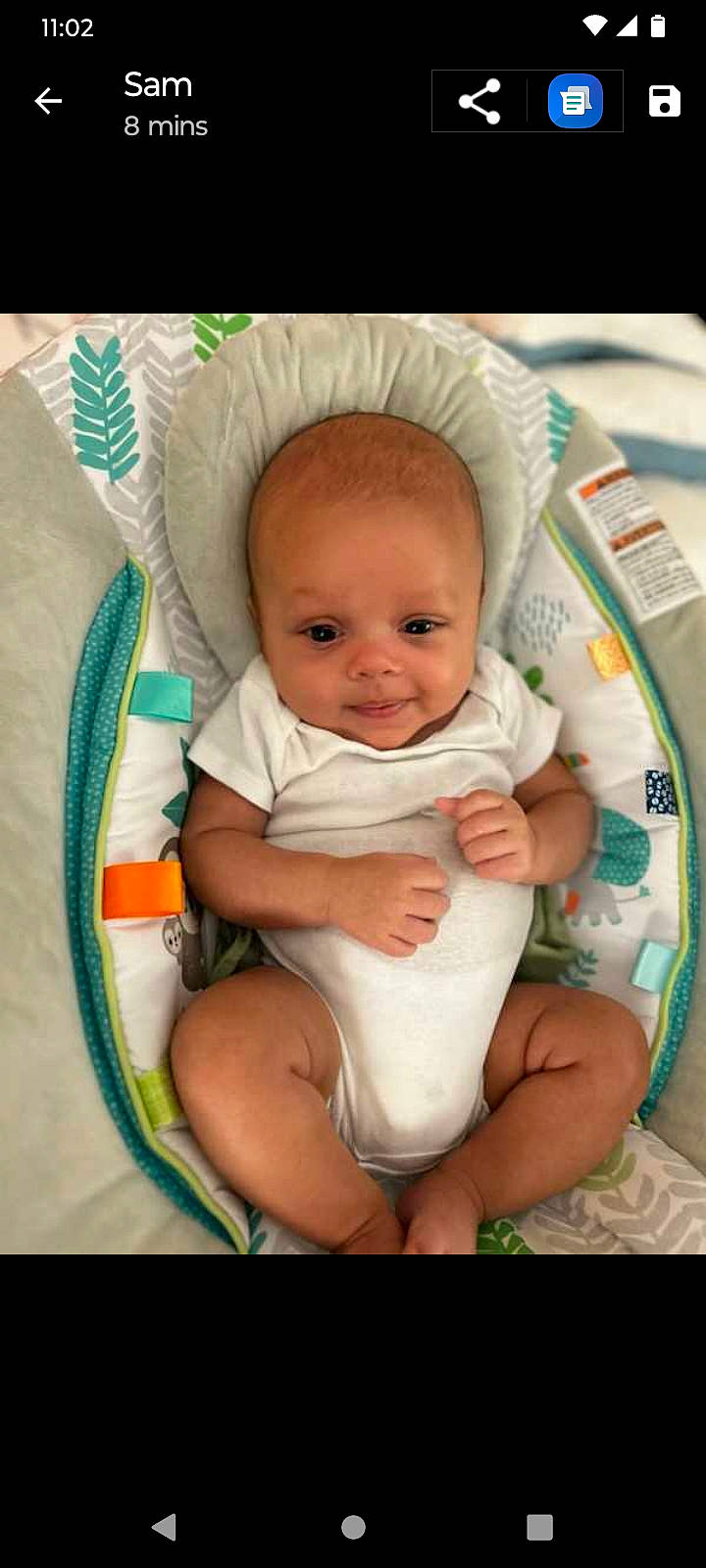 Nikolai joined the competition — help win amazing prizes! baby, baby_products, baby_toddler_clothing, cheek, child, comfort, foot, gesture, happy, leg, linens, nail, person, product, sitting, skin, sleeve, smile, stomach, thumb