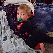 Asher joined the competition — help win amazing prizes! baby, bed, bedroom, blanket, bodypart, clothing, couch, cushion, face, furniture, head, homedecor, indoors, linen, person, photography, portrait, quilt, room, t_shirt