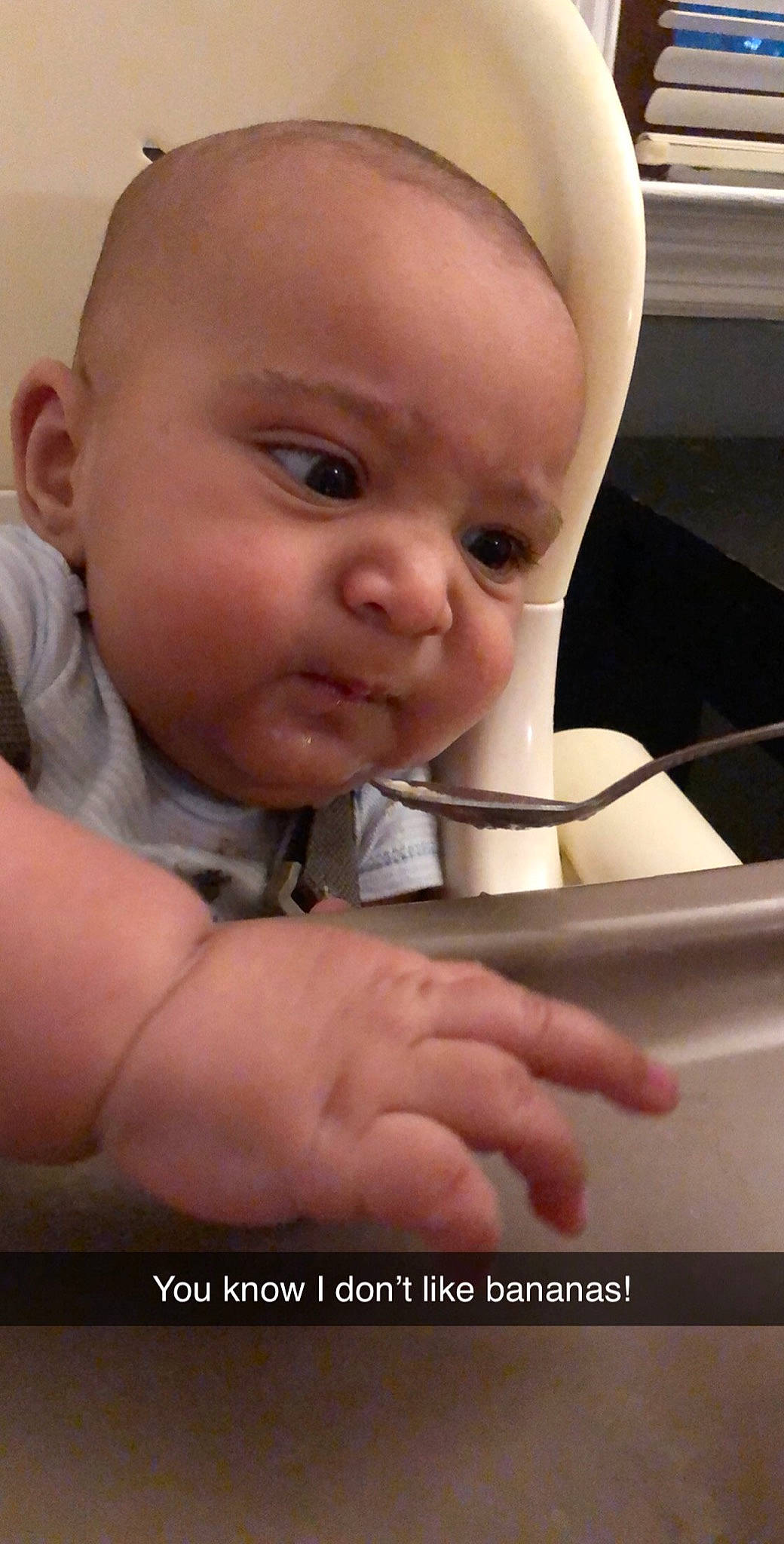 Adrien joined the competition — help win amazing prizes! baby, cheek, child, ear, eating, face, facial_expression, finger, forehead, hand, head, mouth, nose, person, photo_caption, skin, smile, toddler