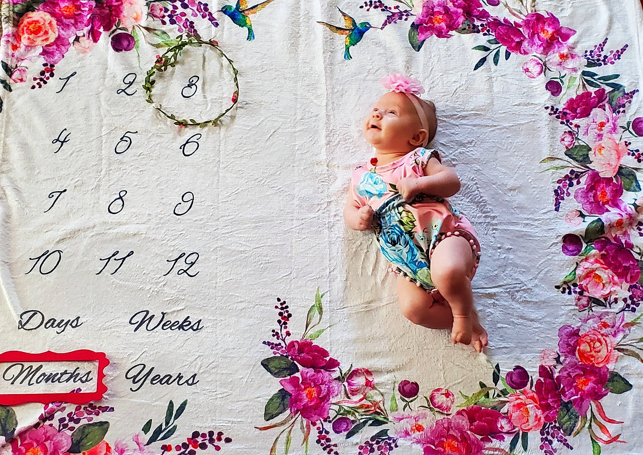 Arabella is registered to the contest to win money with this photo: baby, baby_toddler_clothing, child, event, eyelash, fashion_accessory, floral_design, flower, flower_arranging, font, happy, magenta, pattern, people_in_nature, person, petal, pink, plant, spring, textile