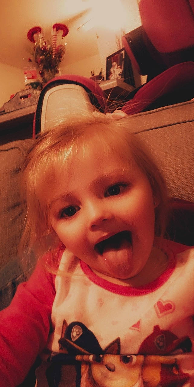 Bexley is registered to the contest to win money with this photo: baby, cheek, child, chin, eye, face, facial_expression, fun, happy, head, lip, mouth, nose, organ, person, skin, smile, toddler, tongue, tooth