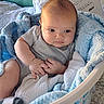 baby, blanket, casual, child, clothing, comfort, cozy, cute, fabric, household, indoor, infant, laundry_basket, pillow, portrait, resting, sitting, small, soft_texture, young_child