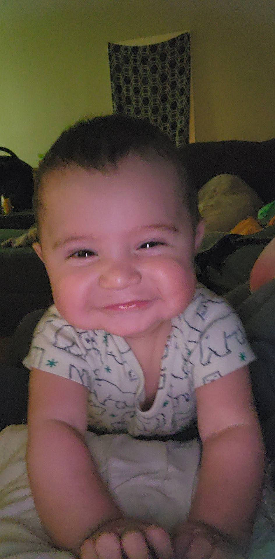 Brian joined the competition — help win amazing prizes! baby, baby_toddler_clothing, cheek, ear, eyebrow, forehead, fun, happy, iris, jaw, joy, lip, mouth, neck, nose, person, shoulder, skin, sleeve, smile