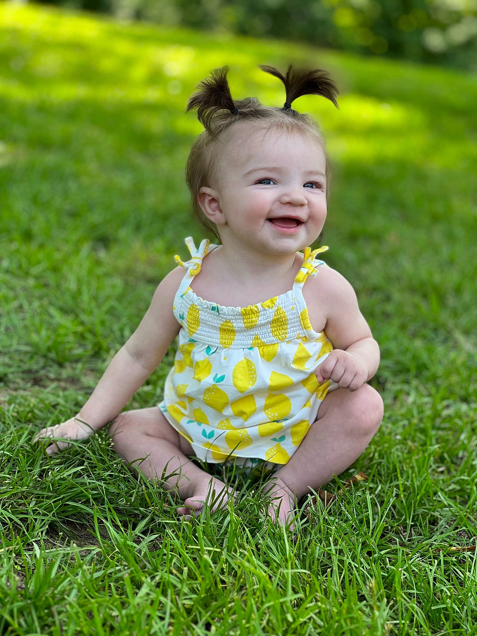 Baylee joined the competition — help win amazing prizes! baby, baby_toddler_clothing, child, flash_photography, fun, grass, grass_family, grassland, happy, headband, joy, leaf, meadow, pattern, people_in_nature, person, plant, portrait_photography, sitting, skin