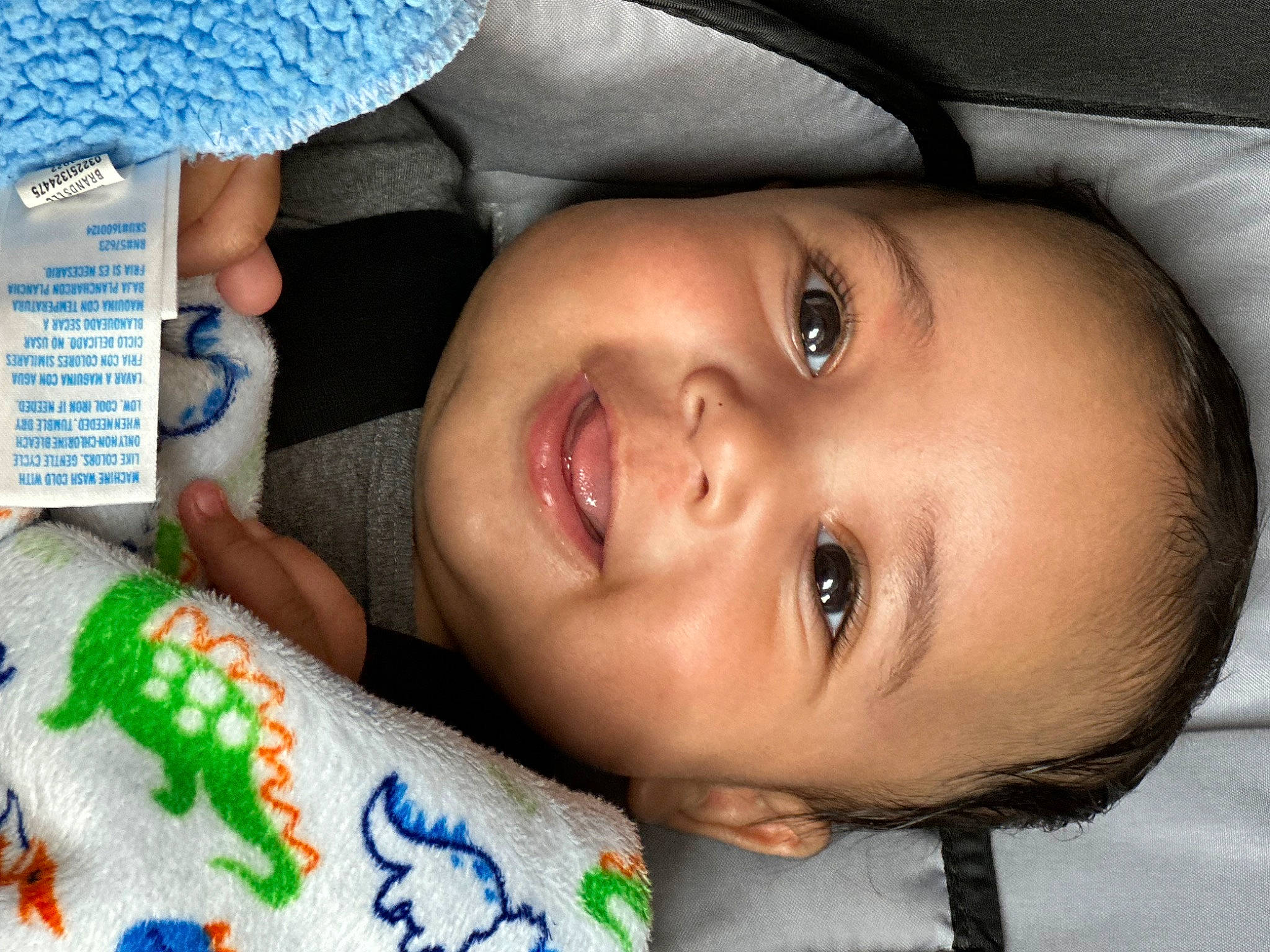 Amor joined the competition — help win amazing prizes! baby, blue, cheek, child, eyebrow, eyelash, forehead, fun, happy, iris, lip, mouth, nail, nose, pattern, person, skin, smile, toddler, wool